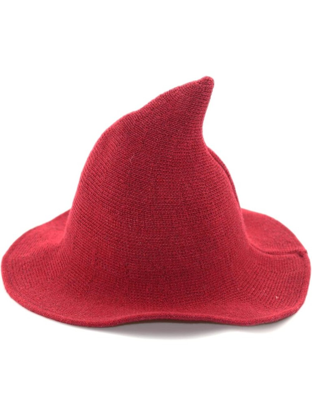 Women's Red Halloween Witch Hat Knitted Cap Party Costume Cosplay Costume